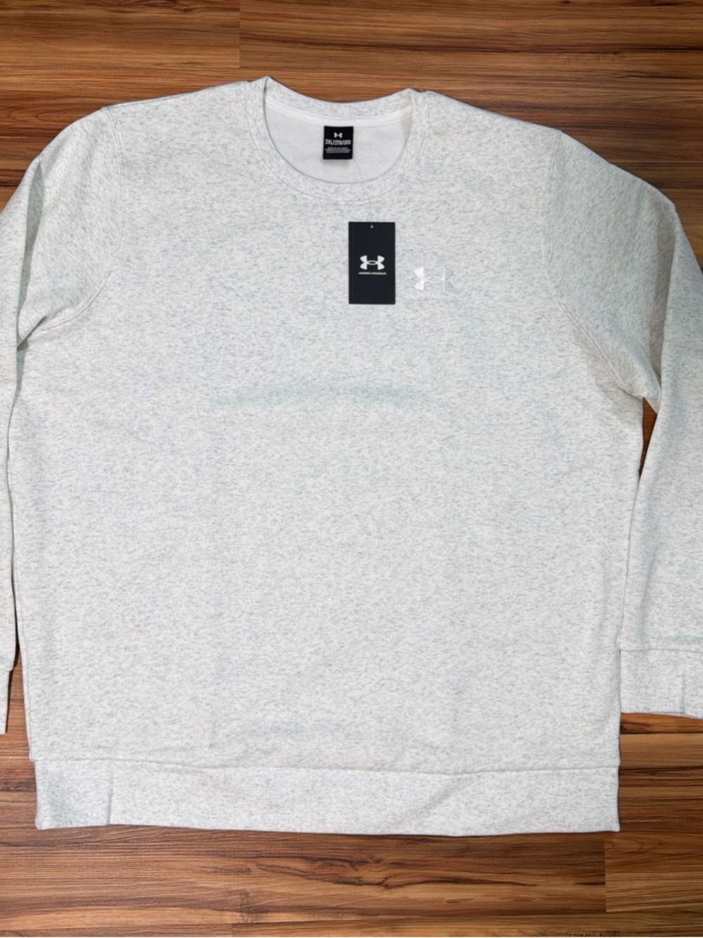 Under Armour Light Gray Heather Logo Crew sweatshirt